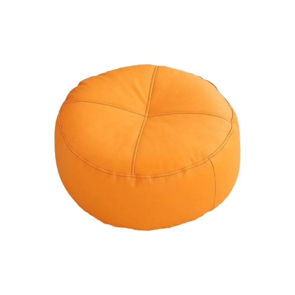 pouf carré moderne simili cuir beige orange vert mousse pe doux anti décubitus minimaliste