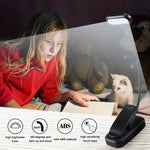 lampe lecture portable noir moderne clip batterie piles flexible étude chambre veilleuse