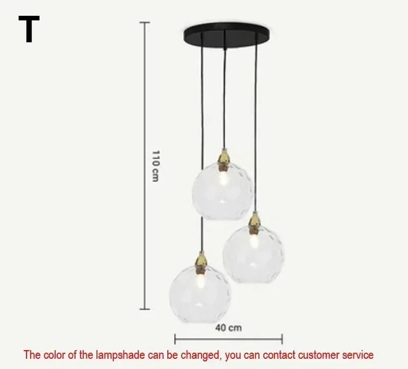 Suspension lumineuse moderne rose gris bleu ampoules intégrées texture granulée chambre salon