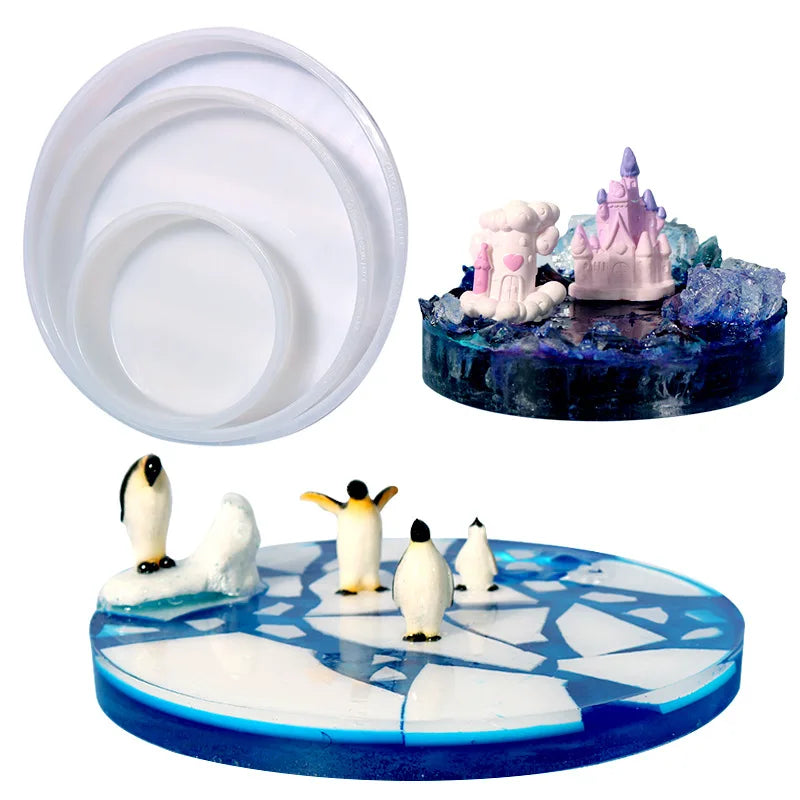 plateau silicone marbre blanc bleu moderne tringle fixation diamètre 203mm 228mm 254mm 279mm 305mm