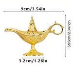 brûleur d'encens or lampe aladdin oriental décoration florale aromathérapie maison salon
