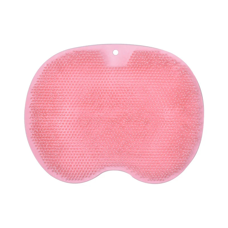 tapis bain silicone rose clair surface rugueuse moderne