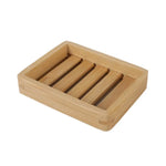support savon bois bambou rayures horizontales moderne salle bain portable naturel minimaliste