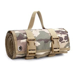 tapis sol pliable militaire tissu texturé sangles poignée tactique plein air camping
