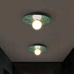 plafonnier moderne marbre blanc vert doré lampe salon chambre décoration intérieur
