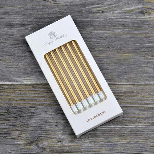 bougies d'anniversaire or argent multicolores modernes pièces décoration gâteau fête