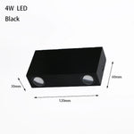 applique murale led moderne argent noir fixée mur vis incluse chambre salon