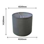 abat jour gris moderne toile lin lampes table facile assembler