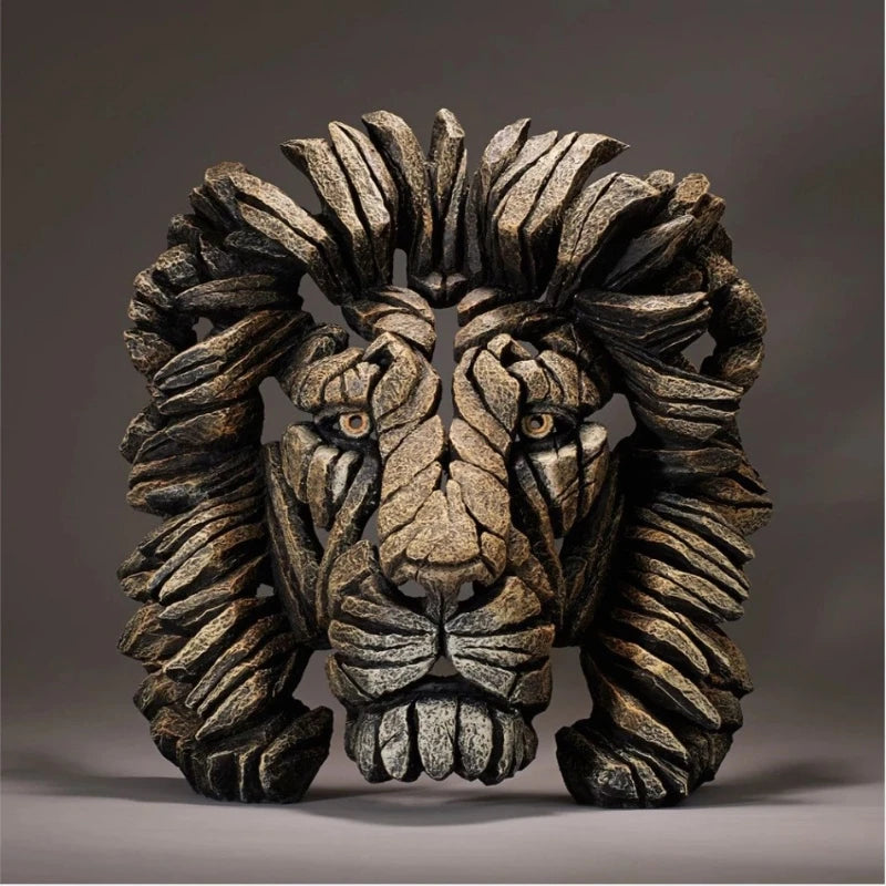 décoration intérieure sculpture animaux réaliste résine noir gris verte marine chambre salon