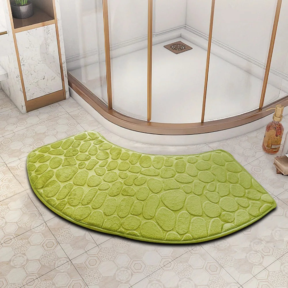 tapis bain moderne rouge texture serpent antidérapant durable salon bain absorbant blanc beige bleu