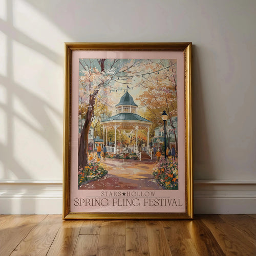 affiche toile paysage automne citrouille feuilles festival décor maison vintage réaliste sans cadre