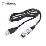 câble usb controle rgb 5v 12v 30v 5m 1m indicateur tension bouton adhésif certifié
