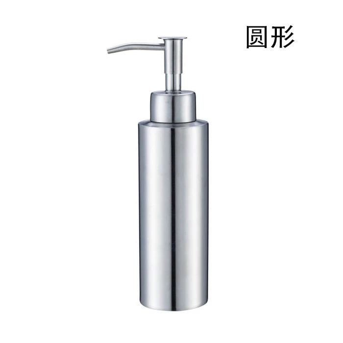 distributeur savon liquide acier inoxydable 350ml moderne argente pompe