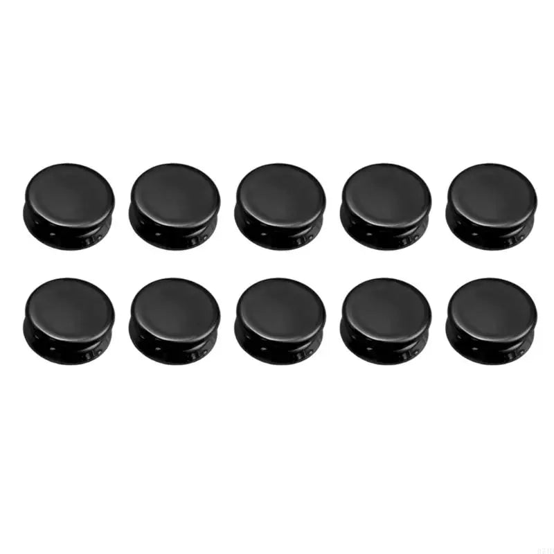 boucles magnétiques or noir blanc modernes 10 pièces métalliques brillantes