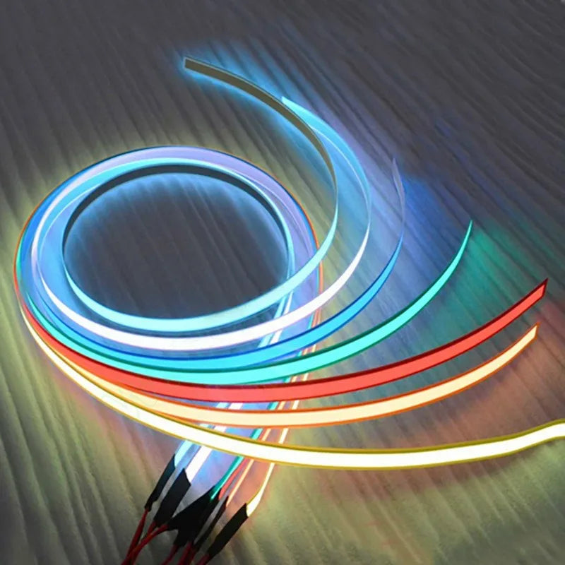 ruban lumineux led flexible autocollant décoration intérieur extérieur couleur vive tension douze volts usb