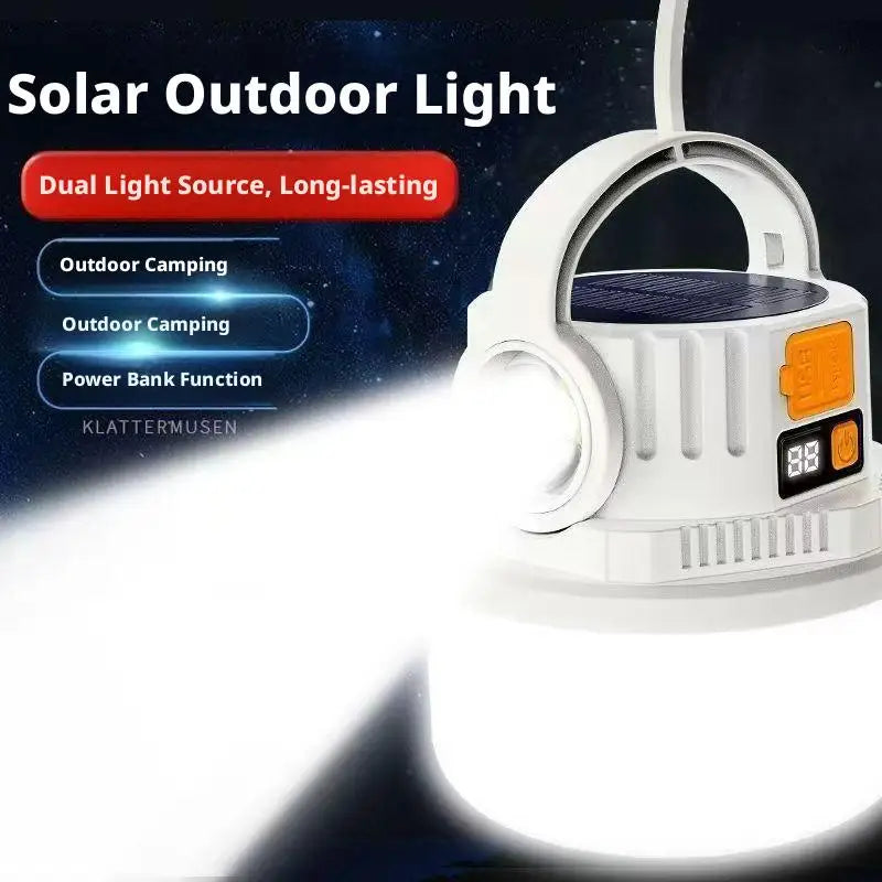 lampe solaire rechargeable led projecteur extérieur camping moderne blanc abs ccc usb type