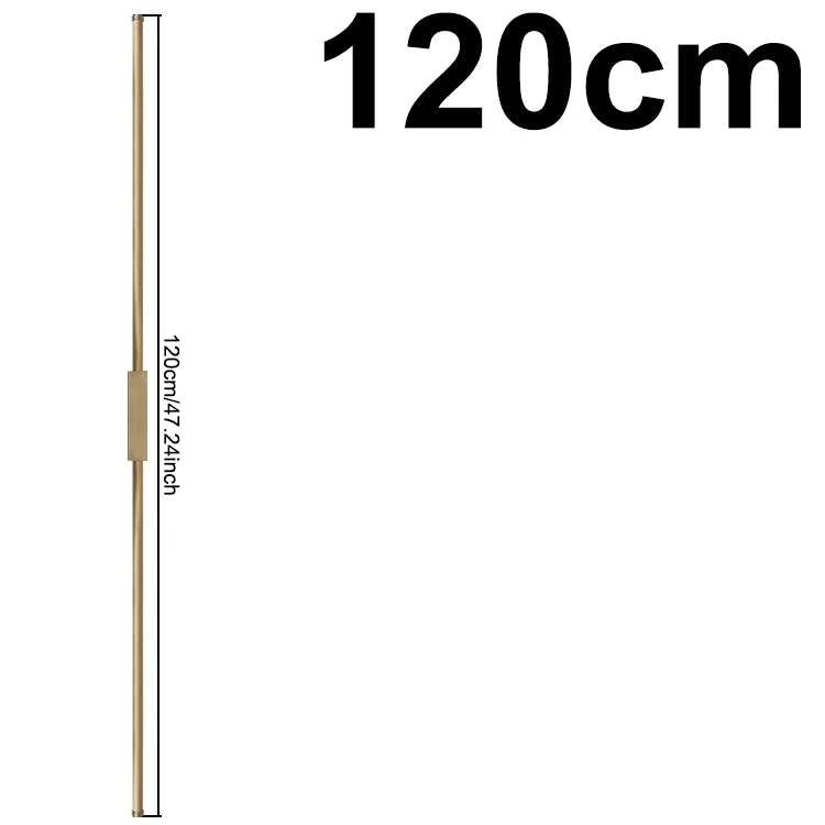 lampe murale dorée moderne 120cm led facile chambre salon vis