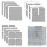 filet moustiquaire adhésif gris clair maille fine pratique anti moustiques 10cm 10cm pack 10pcs