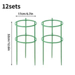 Support plante vert rond lisse moderne connecteurs plantes grimpantes 12pcs