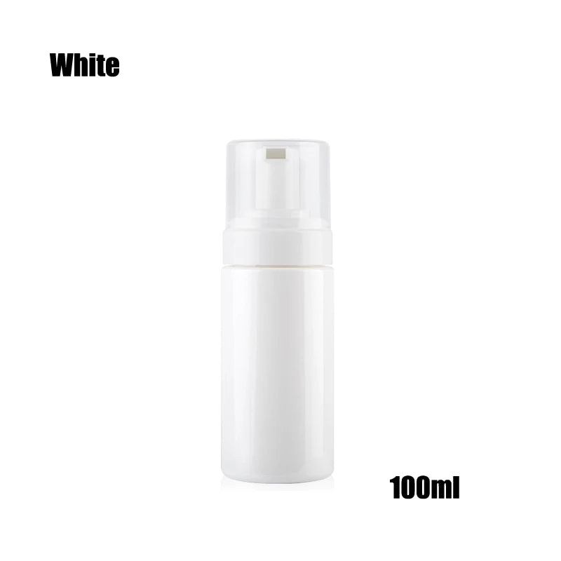 bouteilles mousse transparentes blanches pompe 30ml 50ml 60ml 100ml 150ml 200ml rechargeables cosmétiques