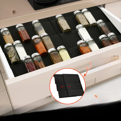 Étagère à épices échelle noire pour rangement de cuisine