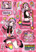 stickers anime adolescents coque téléphone carnet bricolage artisanat divers motifs couleurs