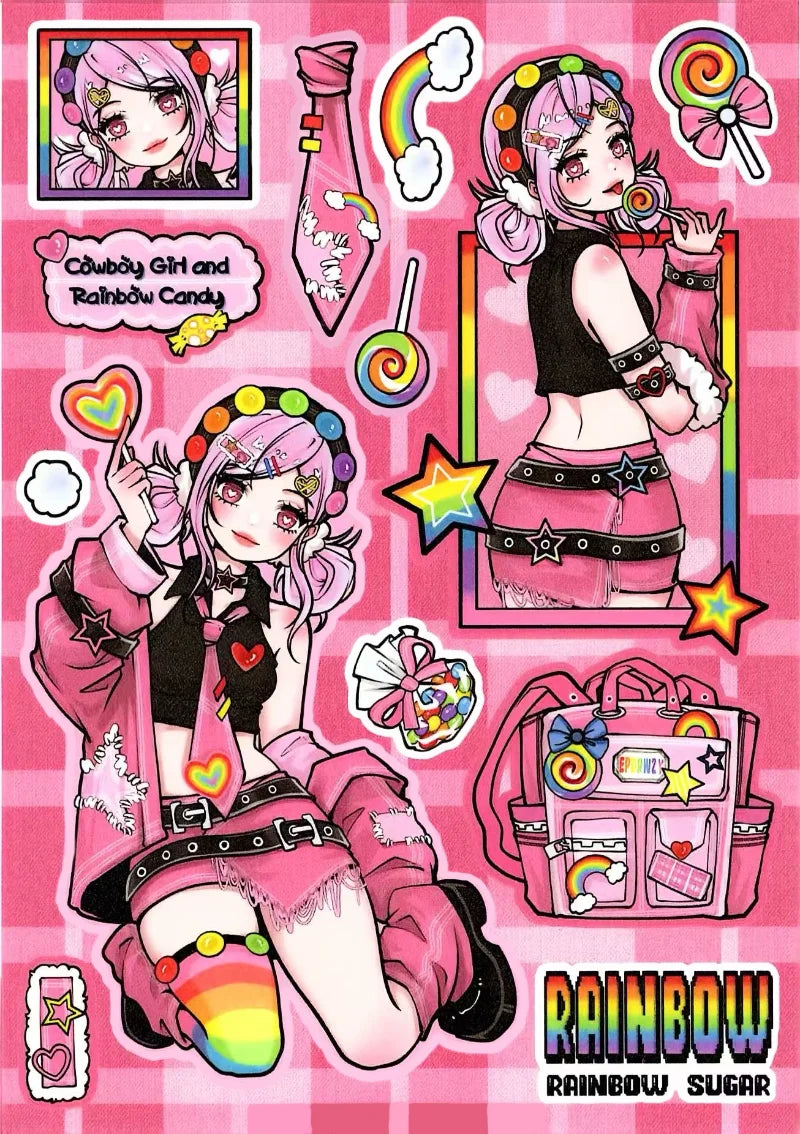 stickers anime adolescents coque téléphone carnet bricolage artisanat divers motifs couleurs