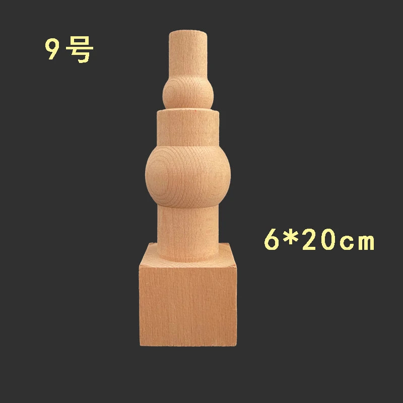 poteaux clôture bois naturel grain classique décoration maison tête lit colonne sculpture bois brut