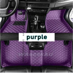 tapis sol voiture cuir noir marron moderne élégant losanges fibres naturelles résistants salissures