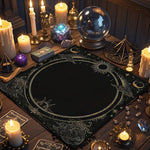 tapis astrologiques motifs magiques tarot divination esoterique decoratif quartz amethyste