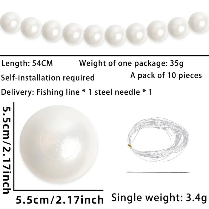 blanches opaques classiques adhésives décoration mariage fête fil aiguille