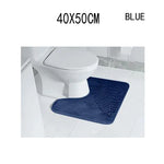 tapis bain antidérapant mousse mémoire forme feuilles palmier relief moderne vert foncé absorbant eau