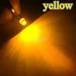 diodes led transparentes couleurs bleu vert rouge blanc chaud jaune violet rose pack 10