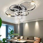 lustre moderne or cristaux scintillants suspension sphérique orientable chambre salon