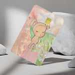 cartes crédit personnalisées dessins animaux illustration cartoon animaux fleurs maison