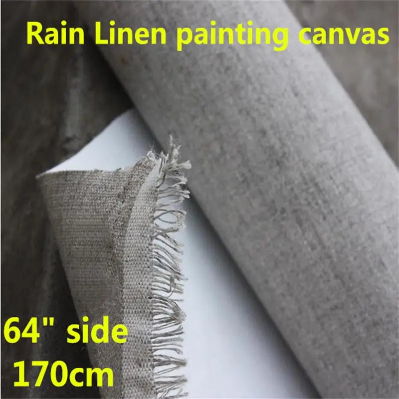 toile peinture moderne 64 pouces 170cm gris clair tissée opaque