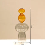 vase verre moderne transparent couleurs géométrique sphères table décoration maison salon