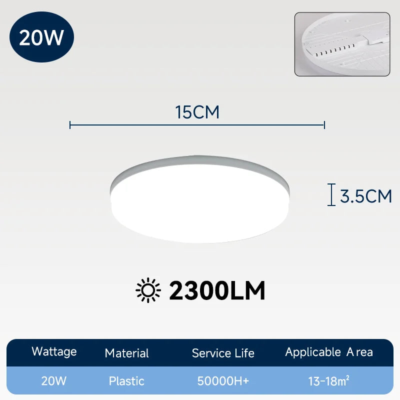 Lampe LED moderne haute luminosité blanc mat surface 2000 82000 lumens