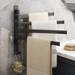 porte serviettes mural pliable moderne blanc noir gris serviettes microfibre brosse bain porte haillons