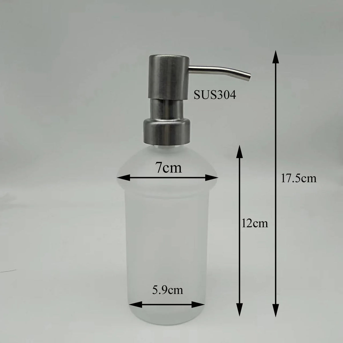 distributeur savon liquide verre blanc moderne fixation murale sans motif mousse Pompe intégrée clean