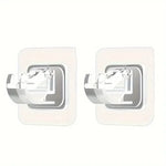 supports murals adhésifs tiges noires transparents modernes fonctionnels plats lisses