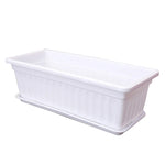 pots jardinage rectangulaires violet rose bleu vert rayures horizontales modernes 43x19x14 cm