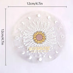 autocollant mural transparent décoratif fleurs papillon soleil texte motivation fenêtre mur intérieur maison