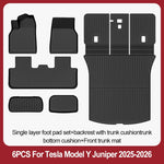 tapis sol voiture tesla model noir rayures horizontales moderne résistants lusure 10pcs sets
