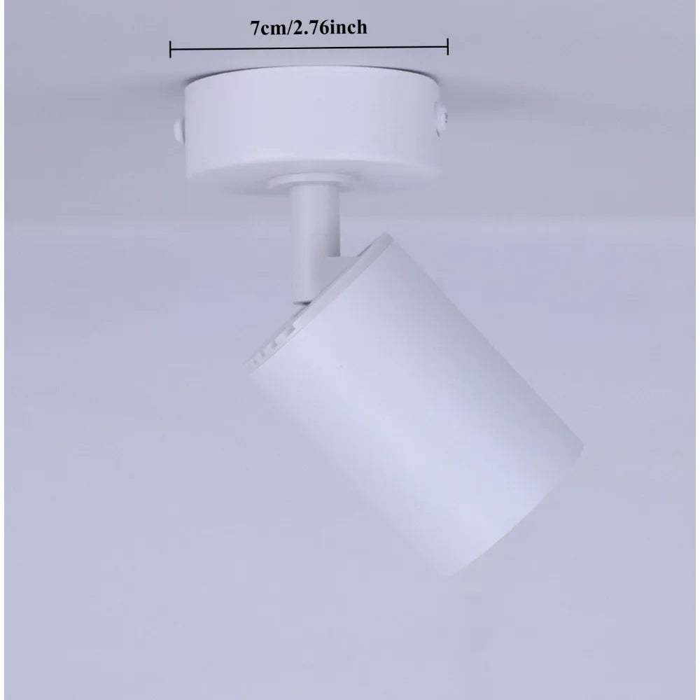 spot led noir moderne interrupteur tactile 58cm longueur opacité mat aluminium