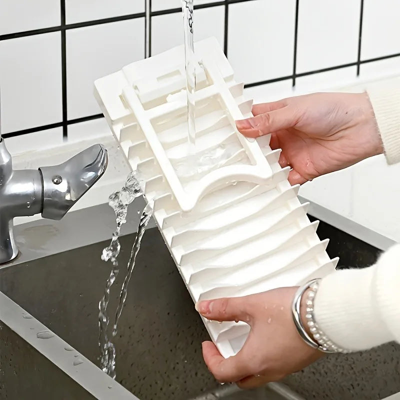 support vaisselle pliable gris blanc compartiments assiettes moderne utilisation multiple rangement cuisineolvable