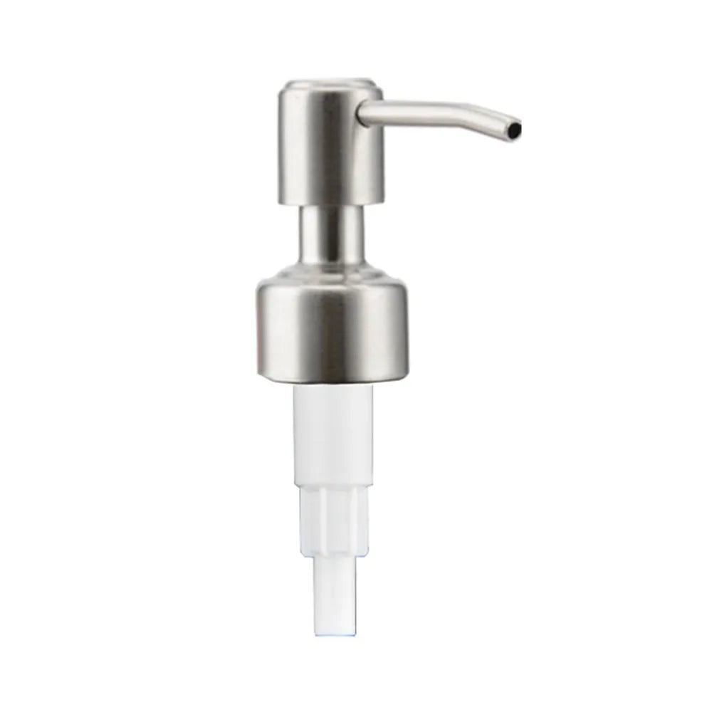 distributeur savon liquide argenté moderne sans fil sans cable lisse opaque bouton poussoir tube