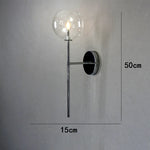 suspension lumineuse verre transparent moderne boules verre câbles acier poli led semi encastré