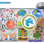 sticker adhésif pop art graphique diy decoration multicolore guitare skate helmet moto voiture bicyclette
