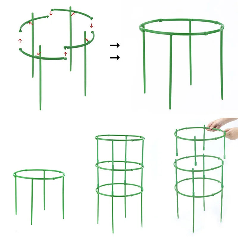 supports plante plastique vert moderne clips orchidées roses 12 sets 18 sets 24 sets